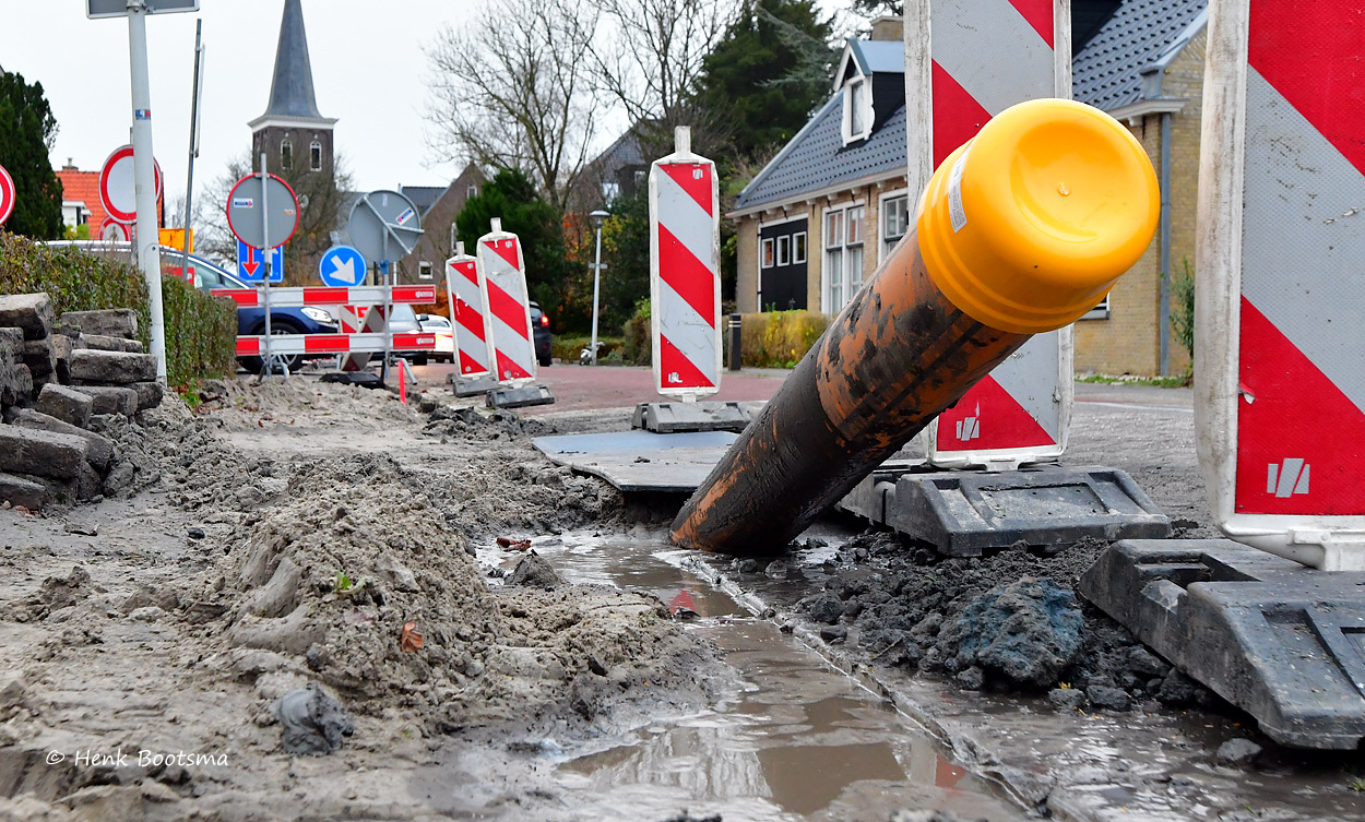 Werkzaamheden leidingen Hofkamp Keatsebaen stopgezet