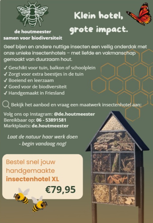 Harm Kappe maakt insectenhotels